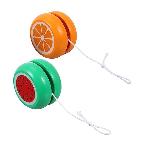 KONTONTY 2 Stück hölzernes Jo-Jo holzspielzeug kindergeburtstags mitgebsel Cartoon-Yo-Yo Kleinkinder lehrreich Outdoor- für Kinderspielzeug Colorful KONTONTY 2 Stück hölzernes Jo-Jo holzspielzeug kindergeburtstags mitgebsel Cartoon-Yo-Yo Kleinkinder lehrreich Outdoor- für Kinderspielzeug Colorful von KONTONTY