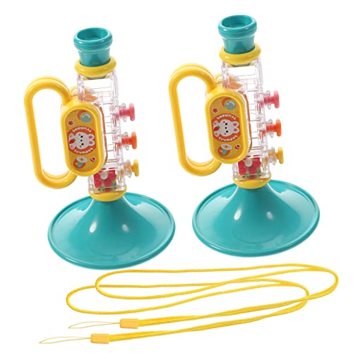KONTONTY 2 Stück -trompete Spielzeuge Kinderspielzeug Hornbläser Für Trompeteninstrumente Bildungsspielzeug Kleine Trompete Sky-Blue Plastik von KONTONTY