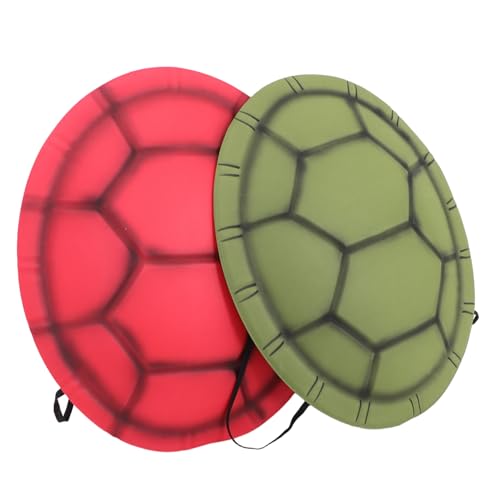 KONTONTY 2 Teiliges Schildkrötenpanzer Kostüm Schildkrötenpanzer Rucksack Schildkröte Cosplay Halloween Kostüm Anziehparty Zubehör Für Halloween Karneval Verkleidung von KONTONTY