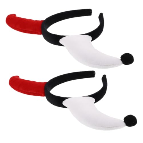 KONTONTY 2-teiliges Set Clown-stirnband Clown-haarband Halloween-stirnband Für Clown-outfit Halloween-stirnbänder Für Halloween-stirnbänder in Großen Mengen Haarspange Stoff KONTONTY 2-teiliges Set Clown-stirnband Clown-haarband Halloween-stirnband Für Clown-outfit Halloween-stirnbänder Für Halloween-stirnbänder in Großen Mengen Haarspange Stoff von KONTONTY