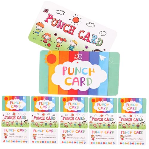 KONTONTY Pädagogische Lochkarten Für Jungen Und Mädchen 20 Blatt Anreizkarten Motivations- Und Belohnungskarten Für Das Klassenzimmer von KONTONTY
