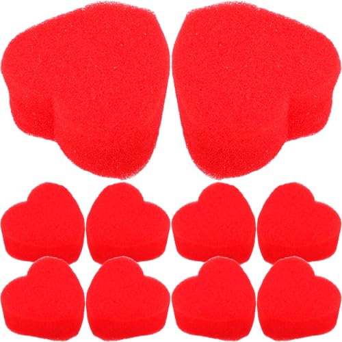 KONTONTY 20 Paare Herz Schwamm Props für Weicher Roter Schaumstoff für und Nahbereichsaufführungen Perfektes Zubehör für Magische Tricks und Interaktionen KONTONTY 20 Paare Herz Schwamm Props für Weicher Roter Schaumstoff für und Nahbereichsaufführungen Perfektes Zubehör für Magische Tricks und Interaktionen von KONTONTY