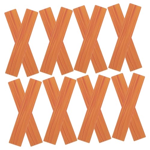 KONTONTY 20 Stück Boden im Puppenhaus Puppenhaus-Kontaktpapier winziges Mini-Puppenhausfliesen Puppenhaus-Tapete Puppenbett winzige Hausminiatur Mini-Dielendekoration Miniboden Holz von KONTONTY