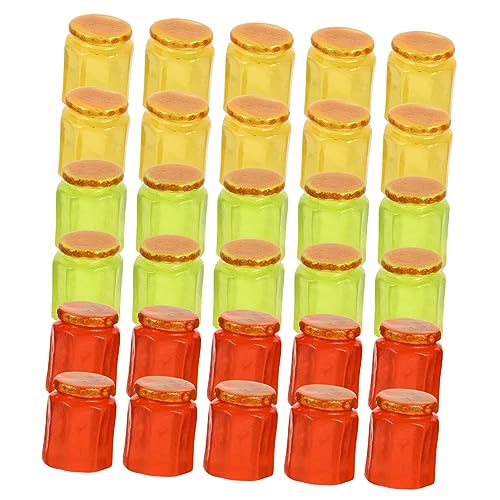 KONTONTY 20 Stück Dekorative Mikrolandschaftsornamente Mini-Glas-Modell Mini-Süßigkeitsdosenmodell Miniatur-Bonbonglas-Modell Mini-Marmeladenglas-Ornament Miniaturflaschen Harz KONTONTY 20 Stück Dekorative Mikrolandschaftsornamente Mini-Glas-Modell Mini-Süßigkeitsdosenmodell Miniatur-Bonbonglas-Modell Mini-Marmeladenglas-Ornament Miniaturflaschen Harz von KONTONTY
