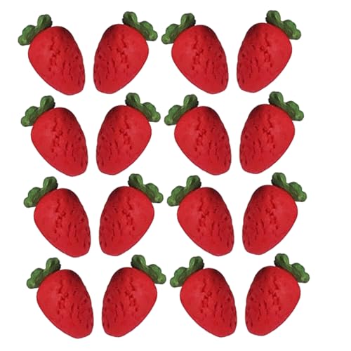 KONTONTY 20 Stück Erdbeeren Künstliche Lebensechte Früchte für Puppenhaus Dekoration Fotografie Requisiten und Tischaccessoires für Kreative Bastelprojekte und Heimdekoration KONTONTY 20 Stück Erdbeeren Künstliche Lebensechte Früchte für Puppenhaus Dekoration Fotografie Requisiten und Tischaccessoires für Kreative Bastelprojekte und Heimdekoration von KONTONTY