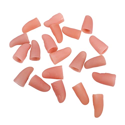 KONTONTY 20 Stück Finger Requisiten Baustützen Trickfinger Trick -Finger -Requisiten Fingerprops Zubehör Gefälschte Fingerstützen Simulierte Gefälschte Fingerrequisiten Trick -fingerzubehör von KONTONTY