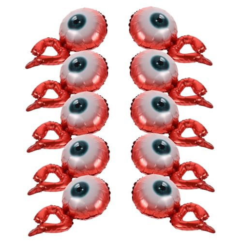 KONTONTY 20stücke Aluminiumfolienballons Aufblasbar Für Halloween-partys Und Festivals Mit Auffälligen Armband-designs Für Innen Und Außendekorationen Leichte Und Tragbare von KONTONTY