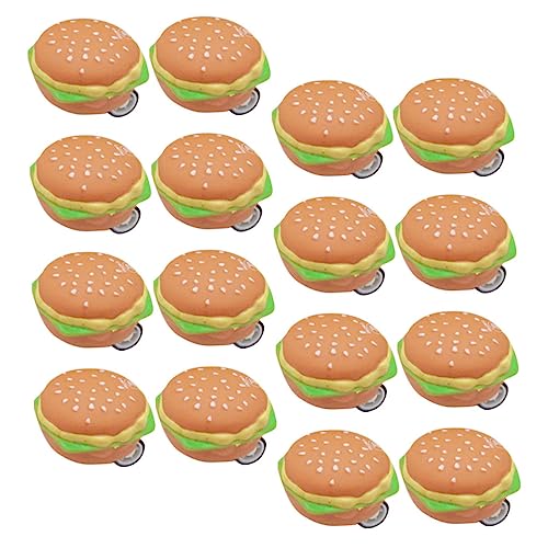 KONTONTY 20 Stück Hamburger Rückzugwagen Spielsachen Autospielzeug Cars Kinderspielzeug Spielzeuge Miniatur-autospielzeug -partygeschenke Plastik von KONTONTY