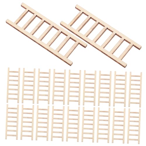 KONTONTY 20 Stück Holzstreüten Ornamente dekorativ Puppe realistisch Häuser Ding Dekoration Indoor-Wanderleiter DIY Mini-Holzleiter Gartenleiter hölzern Beige KONTONTY 20 Stück Holzstreüten Ornamente dekorativ Puppe realistisch Häuser Ding Dekoration Indoor-Wanderleiter DIY Mini-Holzleiter Gartenleiter hölzern Beige von KONTONTY