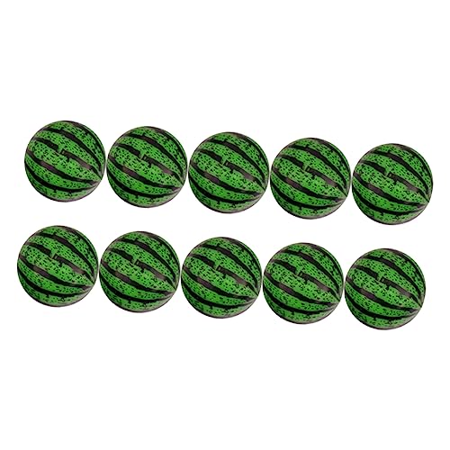 KONTONTY 20 Stück Hüpfender Ball Pool Toys for hühner Pool Pool- flummiset Hüpfball Wassermelone Springender Ball der Wassermelone Hüpfbauer Plastik Green von KONTONTY
