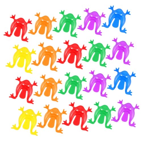 KONTONTY 20St kreatives Spielzeug Hüpfendes Froschspielzeug Tiere-Hopper-Spielzeug interaktives Spielzeug Interactive Toys Kleinkinder-Frösche-Spielzeug Pressspielzeug prallen Geschenk von KONTONTY