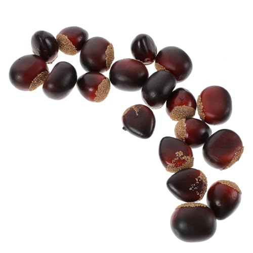 KONTONTY 20 Stück Künstliche Kastanien Teiliges Realistische Dekorative Nüsse für Weihnachten Partys Fotografie und Bastelprojekte Fake Nuts für Zuhause und Geschäfte KONTONTY 20 Stück Künstliche Kastanien Teiliges Realistische Dekorative Nüsse für Weihnachten Partys Fotografie und Bastelprojekte Fake Nuts für Zuhause und Geschäfte von KONTONTY