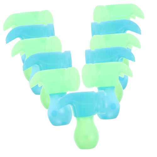 KONTONTY 20 Stück Leuchtender Karottenhammer für Teiliges mit Blauen und Grünen Köpfen Stressabbau und Decompression Fidget für Zuhause und Unterwegs von KONTONTY