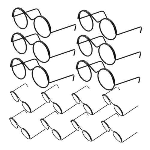 KONTONTY 20 Stück Mini Puppenbrille Runde Metallrahmen ohne Gläser Elegante Accessoires für DIY Puppenhaus Robuste und Langlebige Mini Sonnenbrillen für Puppen zum Basteln und Dekorieren KONTONTY 20 Stück Mini Puppenbrille Runde Metallrahmen ohne Gläser Elegante Accessoires für DIY Puppenhaus Robuste und Langlebige Mini Sonnenbrillen für Puppen zum Basteln und Dekorieren von KONTONTY