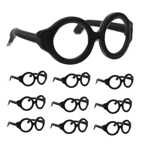 KONTONTY 20 Stück Mini Puppenbrillen Puppenzubehör für Rollenspiele Dekoration Kostüme Accessoires für Puppenoutfits für und Fotografie von KONTONTY
