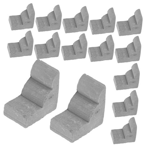 KONTONTY 20 Stück Mini-Steine DIY-miniaturziegelmodelle Ziegel Für Den Garten Mikrosteine Miniatur-gebäudemodell Ziegeldiy Kleine Miniatur Bausteine Bauen Ziegelwandspielzeug Grau Ton KONTONTY 20 Stück Mini-Steine DIY-miniaturziegelmodelle Ziegel Für Den Garten Mikrosteine Miniatur-gebäudemodell Ziegeldiy Kleine Miniatur Bausteine Bauen Ziegelwandspielzeug Grau Ton von KONTONTY