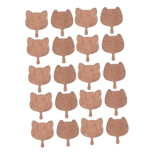 KONTONTY 20 Stück Mini-möbelset Mini-schneidebrett Simulations-schneidebrett Puppenhaus Küchenmöbel Für Holz Hellbraun von KONTONTY
