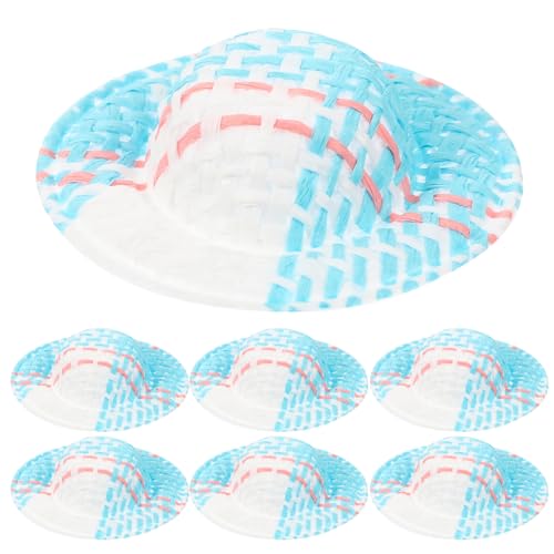 KONTONTY 20 Stück Miniatür Woven Hats für Puppenhäuser Imitation Strohhüte für DIY Deko und Bastelprojekte Karibikblau Hüte für Kreative Bastelideen KONTONTY 20 Stück Miniatür Woven Hats für Puppenhäuser Imitation Strohhüte für DIY Deko und Bastelprojekte Karibikblau Hüte für Kreative Bastelideen von KONTONTY