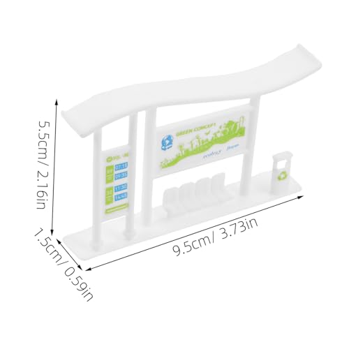 KONTONTY 20 Stück Miniatur Busbahnhof Modell Detailgetreue Kunststoff Wartehallen für Puppenhaus Dekoration Fotografie Requisiten und Städtische Landschaftsgestaltung KONTONTY 20 Stück Miniatur Busbahnhof Modell Detailgetreue Kunststoff Wartehallen für Puppenhaus Dekoration Fotografie Requisiten und Städtische Landschaftsgestaltung von KONTONTY