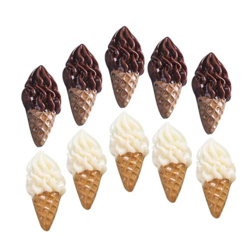 KONTONTY 20 Stück Miniatur Eiscreme Charms Teiliges Realistische DIY Dekoration für Puppenhaus und Miniaturszenen Aus Kreative Deko KONTONTY 20 Stück Miniatur Eiscreme Charms Teiliges Realistische DIY Dekoration für Puppenhaus und Miniaturszenen Aus Kreative Deko von KONTONTY