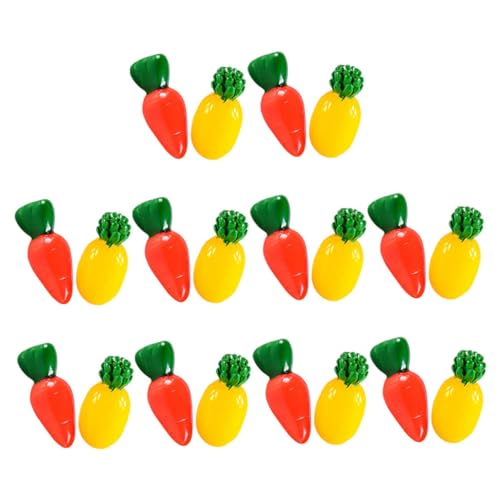 KONTONTY 20 Stück Miniatur Gemüse Obst Modell Teilig für Puppenhaus Realistische Karotten und Ananas Dekoration für Mikroszenen und Fotoprops Hochwertige Harzverarbeitung Vielseitige KONTONTY 20 Stück Miniatur Gemüse Obst Modell Teilig für Puppenhaus Realistische Karotten und Ananas Dekoration für Mikroszenen und Fotoprops Hochwertige Harzverarbeitung Vielseitige von KONTONTY