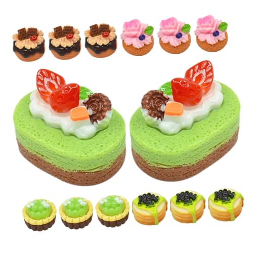 KONTONTY 20 Stück Miniatur Kuchen Dekorationen Teiliges für Puppenhaus Küche Realistische Fake Desserts DIY Zubehör für Fotografie und Kreative Landschaften KONTONTY 20 Stück Miniatur Kuchen Dekorationen Teiliges für Puppenhaus Küche Realistische Fake Desserts DIY Zubehör für Fotografie und Kreative Landschaften von KONTONTY