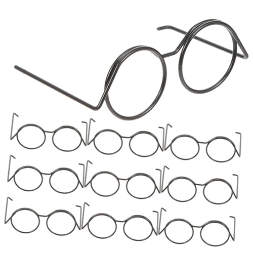 KONTONTY 20 Stück Miniatur Puppenbrillen Teiliges aus Metall Runde ohne Gläser Puppen Kostümzubehör für Kreative DIY Projekte und Puppenhaus Dekorationen KONTONTY 20 Stück Miniatur Puppenbrillen Teiliges aus Metall Runde ohne Gläser Puppen Kostümzubehör für Kreative DIY Projekte und Puppenhaus Dekorationen von KONTONTY