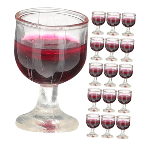 KONTONTY 20 Stück Miniatur- -Rotweinglas Dekoration Hochzeit Tassen Stichworte Miniatur-Weinbecher-Modell Puppe winzige Kelche Miniatur-Kelchbecher-Modell PVC Wiederverwendbar KONTONTY 20 Stück Miniatur- -Rotweinglas Dekoration Hochzeit Tassen Stichworte Miniatur-Weinbecher-Modell Puppe winzige Kelche Miniatur-Kelchbecher-Modell PVC Wiederverwendbar von KONTONTY