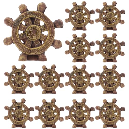 KONTONTY 20 Stück Miniatur Schiffsruder Dekorationen Mediterraner Stil Resin Mini Ruder für DIY Sandtischspiele und Puppenhaus Zubehör Handgefertigte Ruder Ornamente KONTONTY 20 Stück Miniatur Schiffsruder Dekorationen Mediterraner Stil Resin Mini Ruder für DIY Sandtischspiele und Puppenhaus Zubehör Handgefertigte Ruder Ornamente von KONTONTY