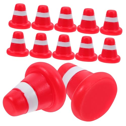 KONTONTY 20 Stück Miniatur-verkehrskegel, Verkehrszeichen, Spielset, Kleine Sicherheitskegel Für Baupartys, Kinderaktivitäten Und Rollenspiele KONTONTY 20 Stück Miniatur-verkehrskegel, Verkehrszeichen, Spielset, Kleine Sicherheitskegel Für Baupartys, Kinderaktivitäten Und Rollenspiele von KONTONTY