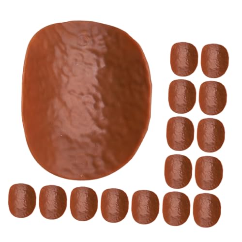 KONTONTY 20 Stück Simulierte Kartoffelchips künstliches Gemüse Simulations-Kartoffelchips- Kartoffelspielzeug Kartoffelchips-Fake-Modell 1:1 Kartoffelchips-Modell PVC Kaffee von KONTONTY