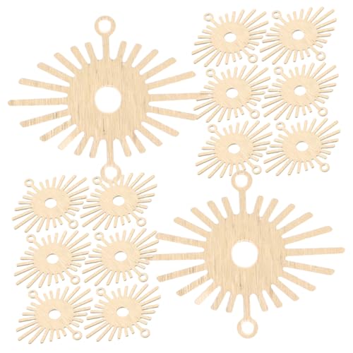 KONTONTY 20 Stück Sonnenblumenschmuck Halskettenanhänger Selber Machen Halskette-ohrring-anhänger -Charme-anschlüsse DIY-schmuckfunde Anhänger Zur Schmuckherstellung Metall Golden von KONTONTY