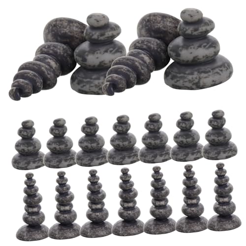 KONTONTY 20 Stück Steinturm-Ornamente Aquarium-landschaftssteinstatue Steine stapeln Zen-gartenzubehör Gartenfiguren Aus Stein Aquarium-felsen Light Grey Harz KONTONTY 20 Stück Steinturm-Ornamente Aquarium-landschaftssteinstatue Steine stapeln Zen-gartenzubehör Gartenfiguren Aus Stein Aquarium-felsen Light Grey Harz von KONTONTY
