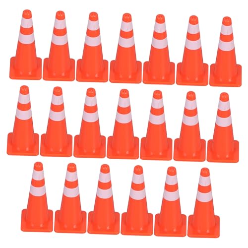 KONTONTY 20 Stück -Straßensperren-Requisiten Mini-Anzeige Straßenschilder kleine Leitkegel für Mini -Straßenkegel Straßenschild PVC Orange KONTONTY 20 Stück -Straßensperren-Requisiten Mini-Anzeige Straßenschilder kleine Leitkegel für Mini -Straßenkegel Straßenschild PVC Orange von KONTONTY