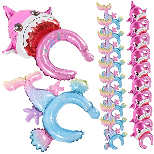 KONTONTY 20 Stück Teiliges Aufblasbare Haarreifen Cartoon Mermaid und Haarschmuck für Kindergeburtstagsfeiern Foto Requisiten und Party Dekorationen Leicht und Tragbar Aluminiumfolie KONTONTY 20 Stück Teiliges Aufblasbare Haarreifen Cartoon Mermaid und Haarschmuck für Kindergeburtstagsfeiern Foto Requisiten und Party Dekorationen Leicht und Tragbar Aluminiumfolie von KONTONTY