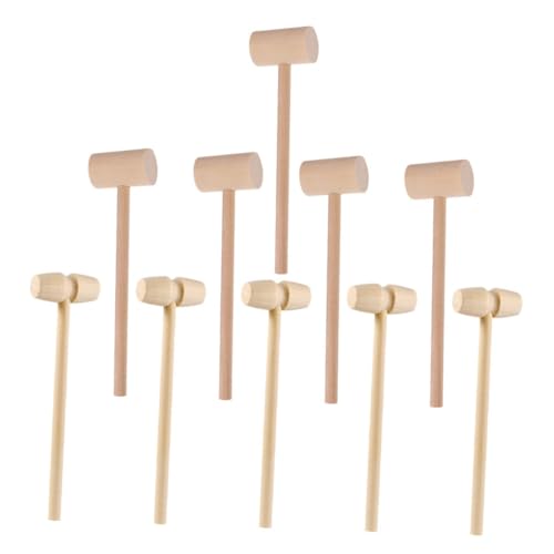 KONTONTY 20 Stück Teiliges Holzhammer Set Mallet Hammer für Meeresfrüchte Zerbrechen Robustes Holzspielzeug Leicht und Kompakt für Partys und Bastelaktivitäten KONTONTY 20 Stück Teiliges Holzhammer Set Mallet Hammer für Meeresfrüchte Zerbrechen Robustes Holzspielzeug Leicht und Kompakt für Partys und Bastelaktivitäten von KONTONTY
