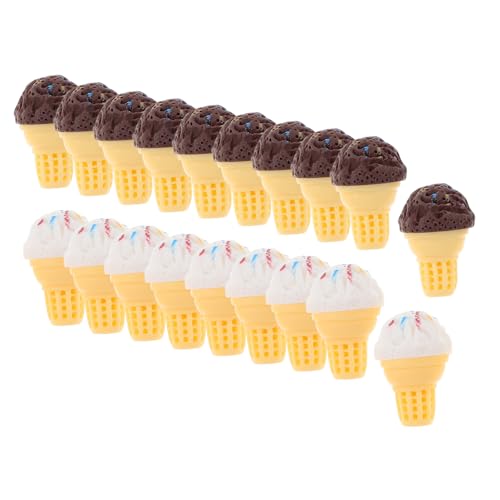 KONTONTY 20 Stück Teiliges Miniatur Eiscreme für DIY Dekoration Handgemachte Zubehörteile für Puppenhäuser Kreative Szenen und Mini Landschaften Weiß Braun KONTONTY 20 Stück Teiliges Miniatur Eiscreme für DIY Dekoration Handgemachte Zubehörteile für Puppenhäuser Kreative Szenen und Mini Landschaften Weiß Braun von KONTONTY