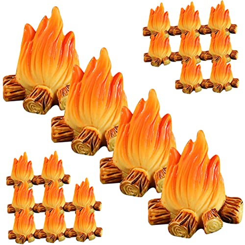 KONTONTY 20 Stück Teiliges Miniatur Feuerstellen Resin Dekorative Modelle Realistische Mikroszene für DIY Puppenhaus Garten und Partydekoration Robust und Handfreundlich KONTONTY 20 Stück Teiliges Miniatur Feuerstellen Resin Dekorative Modelle Realistische Mikroszene für DIY Puppenhaus Garten und Partydekoration Robust und Handfreundlich von KONTONTY