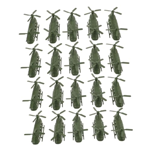 KONTONTY 20 Stück Teiliges Realistische Modelle Detailgetreue Militärflugzeug-Dekoration für Kinderzimmer Sandtisch Lernspielzeug von KONTONTY