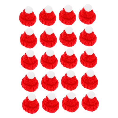 KONTONTY 20 Stück Zubehör Für Weihnachtsmützen Mini-Zylinder Kleine Strickmützen Dekorative Strickmützen Weihnachten Hüte Weihnachtsstrickmütze Mini-Weihnachtsbaum Rot Stoff KONTONTY 20 Stück Zubehör Für Weihnachtsmützen Mini-Zylinder Kleine Strickmützen Dekorative Strickmützen Weihnachten Hüte Weihnachtsstrickmütze Mini-Weihnachtsbaum Rot Stoff von KONTONTY