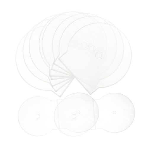 KONTONTY 20 Stück -hülle Leere DVD-hülle Runde DVD -Fall Klarsichthülle Für Eine Einzelne Disc Schmuckkoffer Für DVDs Rundes Kunststoffgehäuse Schutzhülle DVD-Halter Transparent Plastik von KONTONTY