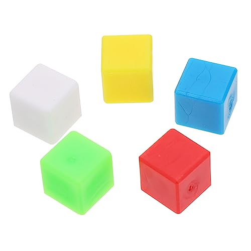 KONTONTY 200 STK Geometrie Würfelblöcke Würfel zählen für zabawki stymulujące rozwój Educational Toys pädagogisches Kinderspielzeug praktisches Unterrichtszubehör Plastik von KONTONTY
