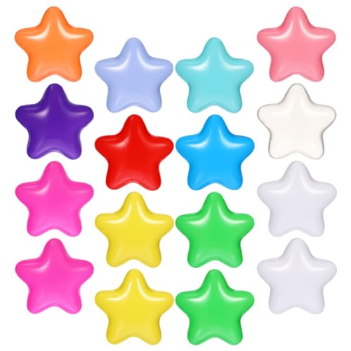 KONTONTY 200 Stück Kreative Sternform Ozeanbälle für Stoßfeste Spielbälle Buntes für Bällebäder und Spielhäuser von KONTONTY