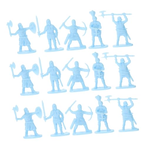 KONTONTY 200 Stück Modellspielzeug Figur Menschen Soldat Actionfiguren Mini Soldatenfiguren Armeemänner Armeespielzeug Winziges Für Männer Minifigur Kleine Soldatenmodelle Himmelblauer von KONTONTY