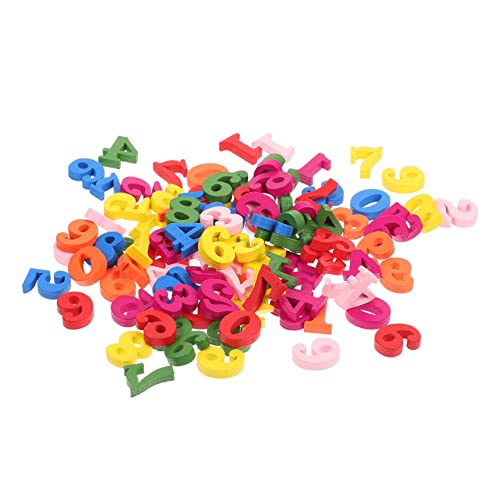 KONTONTY Pädagogisches Anzahl Spielzeug Set 200pcs Holz Zahlen Kinder Früh Lernen Puzzle von KONTONTY