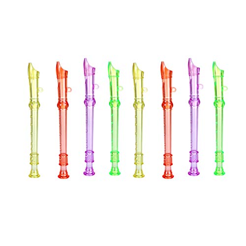 KONTONTY 20Pcs Flötenmusik Frühe Musik Bildungswindinstrument Transparente Klarinette von KONTONTY
