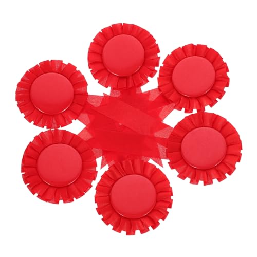 KONTONTY Ribbons Badge Kit 20 Stück Blanko-anstecker Kreative Anstecker Weißblech Satin Personalisierte Auszeichnungs-anstecker von KONTONTY