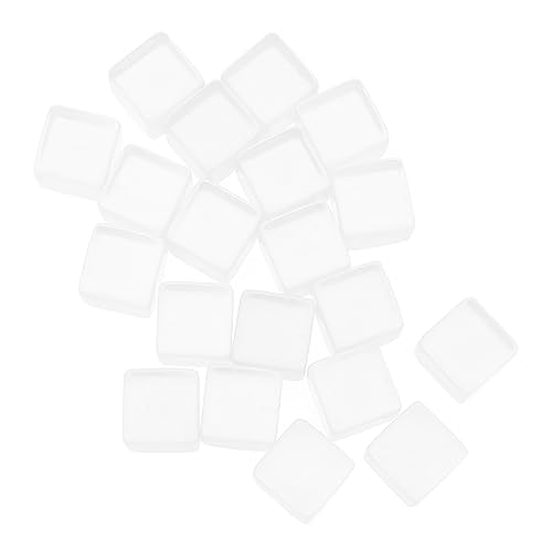 KONTONTY 20 Stücke Acryl Spiel Würfel Spielzeug Standard Farbige Würfel Set Für Familie Büro von KONTONTY