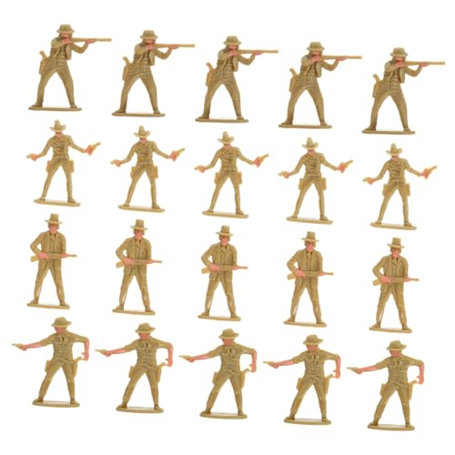 KONTONTY 20 Stück Western Cowboy Statuen Mikrolandschafts Dekoration Tisch Cowboy Modell für Sandtisch und Architekturmodelle KONTONTY 20 Stück Western Cowboy Statuen Mikrolandschafts Dekoration Tisch Cowboy Modell für Sandtisch und Architekturmodelle von KONTONTY