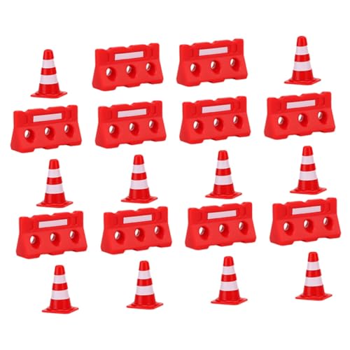 KONTONTY 20Stücke Mini Verkehrskegel und Zäune Spielset Kognitive Verkehrsschilder für Robustes Lernspielzeug Fördert Verkehrssicherheit und Kognitive Entwicklung für Kreative KONTONTY 20Stücke Mini Verkehrskegel und Zäune Spielset Kognitive Verkehrsschilder für Robustes Lernspielzeug Fördert Verkehrssicherheit und Kognitive Entwicklung für Kreative von KONTONTY